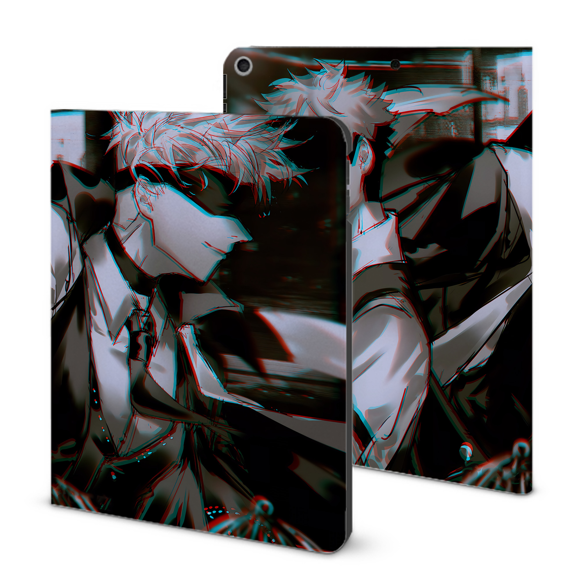 （画像用） 呪術廻戦 Jujutsu Kaisen IPad ケース ブック型 PUレザー TPU 耐衝撃 軽量 薄型 ペン収納なし 全面保護 IPad 各モデル対応